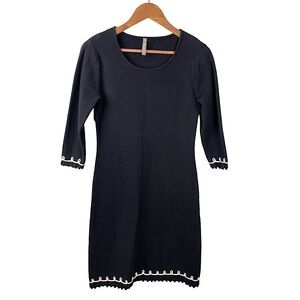 Hanna Andersson Women’s Milano Navy Long Sleeve Midi Dress Size Small Casual